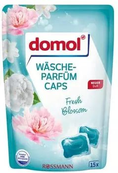 Domol W&auml;scheparf&uuml;m Caps &raquo;Fresh Blossom&laquo; blau