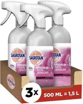 Sagrotan Hygiene-Textilerfrischer &raquo;Wasserlilie&laquo; 500 ml transparent