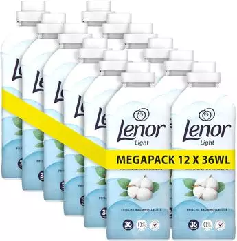Lenor Light Frische Baumwollblüte Flasche 756ml 36 WL Weichspüler