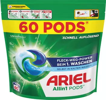Ariel All-in-1 Pods Universal Waschmittelpods 60 WL
