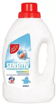Gut & Günstig Feinwaschmittel »Sensitiv« 37 WL 1.5l weiß
