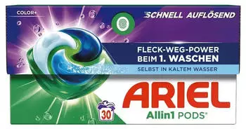 Ariel Farbwaschmittel &raquo;All-in-1 Pods Color&laquo; 30 WL gr&uuml;n