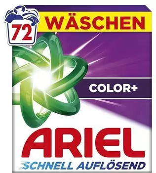 Ariel Colorwaschmittel Pulver Gro&szlig;packung 72WL