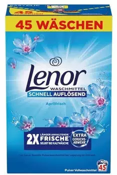 Lenor Vollwaschmittel Pulver Aprilfrisch 45 WL
