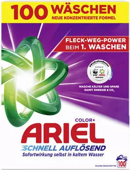 Ariel Pulverwaschmittel &raquo;Color+&laquo; 5.03 kg 100 WL wei&szlig;