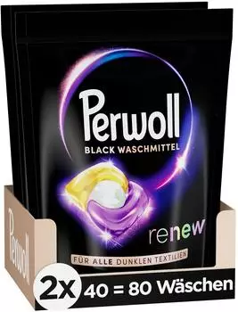 Perwoll Waschmittel »All-in-1 CAPS renew« 2x 40 WL