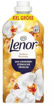 Lenor Weichspüler Goldene Orchidee, XXL Größe, 24h Wohlfühlfrische, 1,827 Liter, 87 Waschladungen