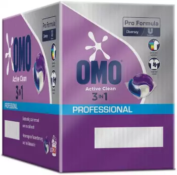 OMO Waschmittel Professional Pro Formula, Active clean 3in1, Caps, Universal, 1,04kg, Waschladungen 80