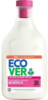 Ecover Weichspüler Apfelblüte und Mandel, vegan, pflanzliche Inhaltsstoffe, 750 ml, 30 Waschladungen