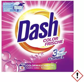 Dash Colorwaschmittel Pulver Color Frische 18 WL