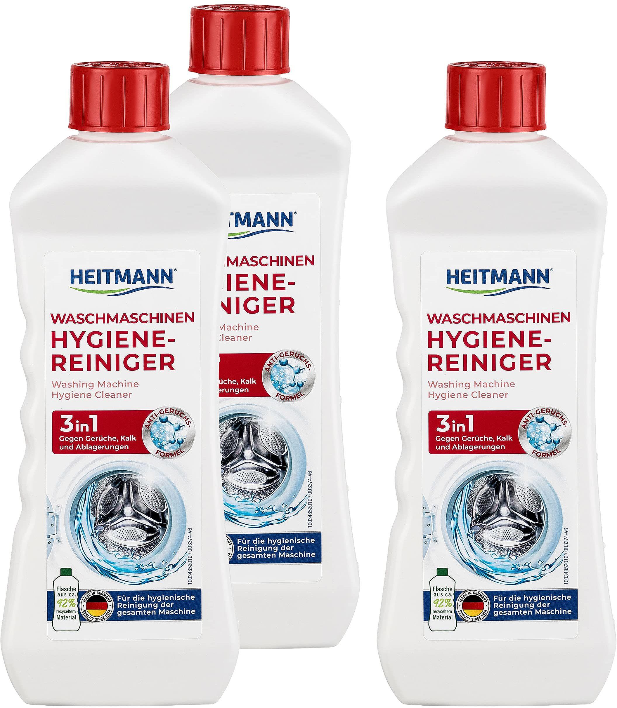 Heitmann Waschmaschinen Hygiene-Reiniger 3in1 (250ml) Erfahrungen 3.3/5  Sternen