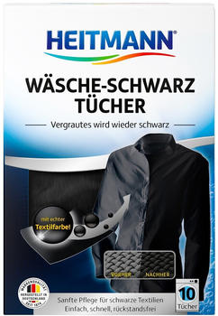 Brauns-Heitmann Heitmann Wäsche-Schwarz-Tücher (10 Stk.)