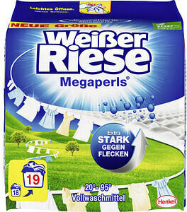 Weißer Riese Riese Vollwaschmittel Megaperls (19 WL)
