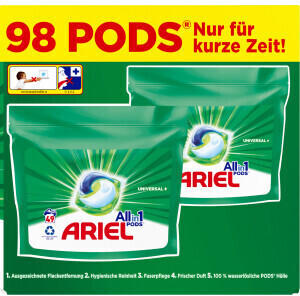 Ariel Vollwaschmittel 3in1 Pods Regulä (98 Wl)