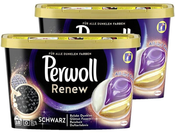 Perwoll Renew & Care Caps All-In-1 Black (36WL)