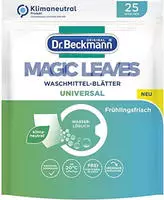 Dr.Beckmann Waschmittel Magic Leaves, Universal, Bl&auml;tter, 100% wasserl&ouml;slich,