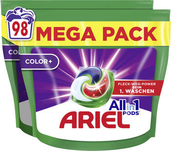 Ariel Colorwaschmittel All-in-1 Pods 2x49x20,4g 98WL