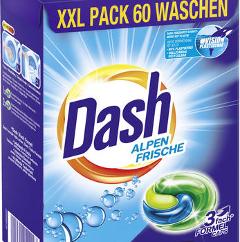 Dash Alpen Frische Vollwaschmittel 3in1 CAPS 60 WL