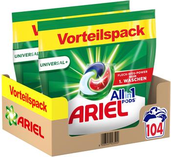 Ariel Universal+ All-in-1 Pods (104)