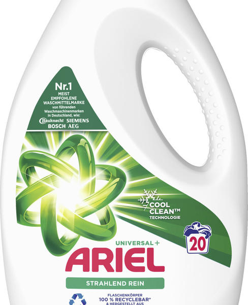 Ariel Universal+ Strahlend Rein Vollwaschmittel Flüssig 20 WL