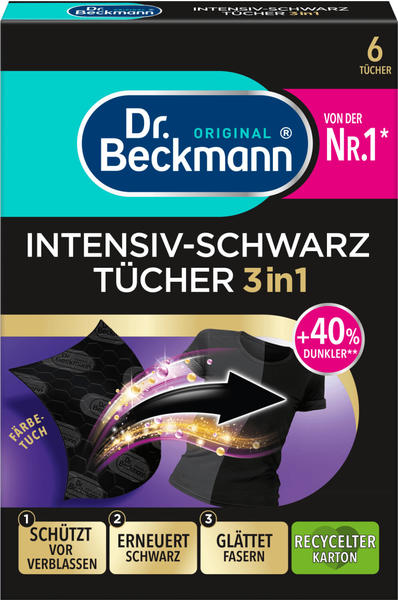Dr.Beckmann Farbtücher Intensiv-Schwarz 2in1 (6 St)