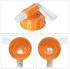 Relaxdays Faltkanister 5L BPA-frei mit Hahn 4er Set transparent/orange