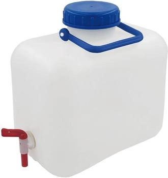 High Peak Wasserkanister 10 L mit B&uuml;gelgriff transparent/blau (41463)