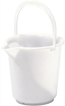H&uuml;nersdorff Industrieeimer 10,5l HD-Polyethylen natur mit Kunststoffb&uuml;gel (941100)