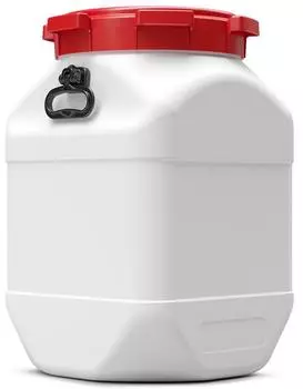Relags BasicNature Weithalstonne, eckig, wei&szlig;, 66L