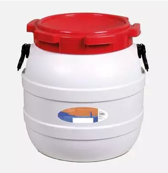 Relags BasicNature Weithalstonne, rund, wei&szlig;, 41,5L