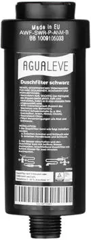 AGUALEVE Duschfilter gegen Kalk - für spürbar weichere Haut & glänzendes Haar - schwarz