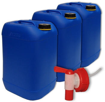Plasteo Wasserkanister mit Hahn