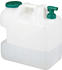 Relaxdays Weithals Wasserkanister mit Hahn 25L weiß/grün