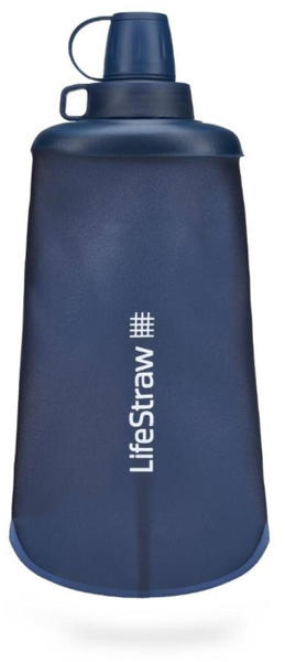 LifeStraw Peak Series Collapsible Squeeze 650 ml Flasche mit Filter blau