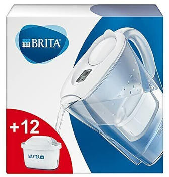 BRITA Marella Cool Weiß + 12 Kartuschen