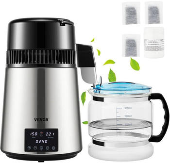 VEVOR Wasser Destilliergerät 4L 750W Silber DSD15LH4L220VN0XGV2