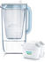 Glas hellblau + 2 Maxtra Pro: BRITA Filterkanne Model One 2500 ml