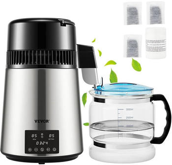 VEVOR Wasser Destillierger&auml;t 4L 750W Silber DSDW1LH4L220VZC7RV2