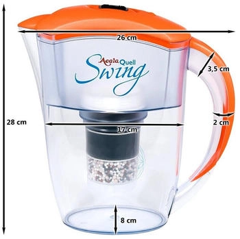 AcalaQuell Swing Wasserfilter orange