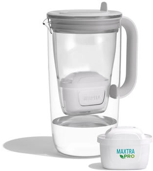 BRITA Tischwasserfilter Glas Light Grey 1051157