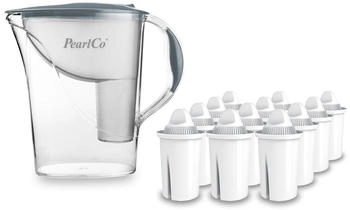 PearlCo Wasserfilter Standard grau inkl. 12 Universal Filterkartuschen - 103-036 PearlCo Wasserfilter Standard grau inkl. 12 Universal Filterkartuschen - 103-036