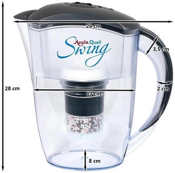 AcalaQuell Swing Wasserfilter Anthrazit