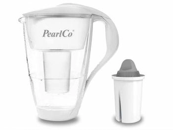 PearlCo Glas-Wasserfilter weiß inkl. 1 Protect+ Filterkartusche - 109-019 PearlCo Glas-Wasserfilter weiß inkl. 1 Protect+ Filterkartusche - 109-019