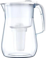 AQUAPHOR Wasserfilter Provence Wei&szlig; inkl. 2 A5 Filter I Karaffe f&uuml;r 4,2l I Gro&szlig;er