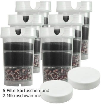AcalaQuell Jahrespaket mit Mikroschwamm für Kannen Wasserfilter Swing, Sunny, Wassetto, One
