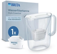 Brita Filterkaraffe Style Essential Wei&szlig; 1 St&uuml;ck + Maxtra Pro 1 St&uuml;ck