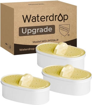 Waterdrop Wasserfilterkartuschen, WD-PF01A-P Upgrade NSF 53 & 42 & 372 e Ersatzfilter für Krüge und Spender
