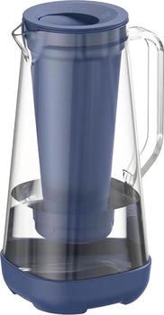 Glacier GLACIER FRESH, 3 L, Wasserfilter-Kanne, Aktivkohle + Ultrafiltration, reduziert Chlor, Fluorid, Kalk, Schwermetalle, Blau