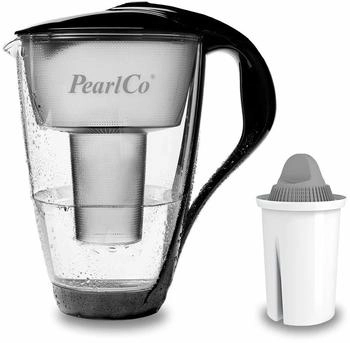 PearlCo Glas-Wasserfilter schwarz inkl. 1 Protect+ Filterkartusche - 109-016
