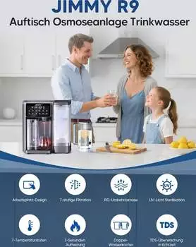 Jimmy R9 – Jimmy R9 Wasserdestilliergerät für reine Trinkwasserqualität